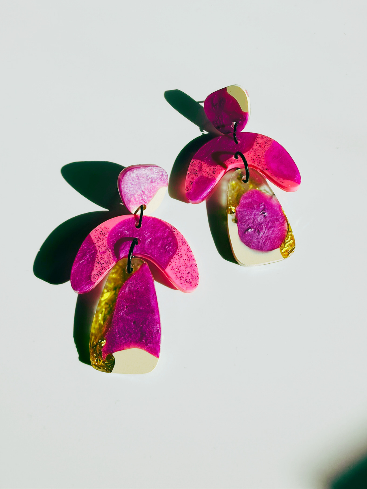 Plum Blush Organic Dangles