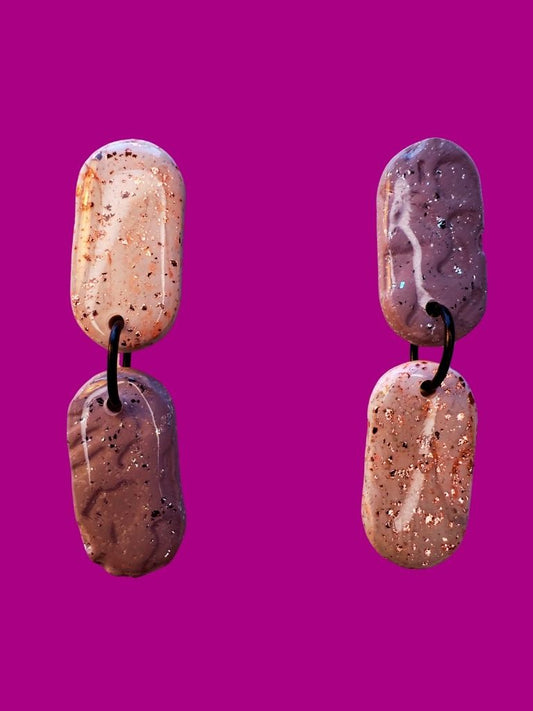 Blush & Granite Glow - Oval Drops