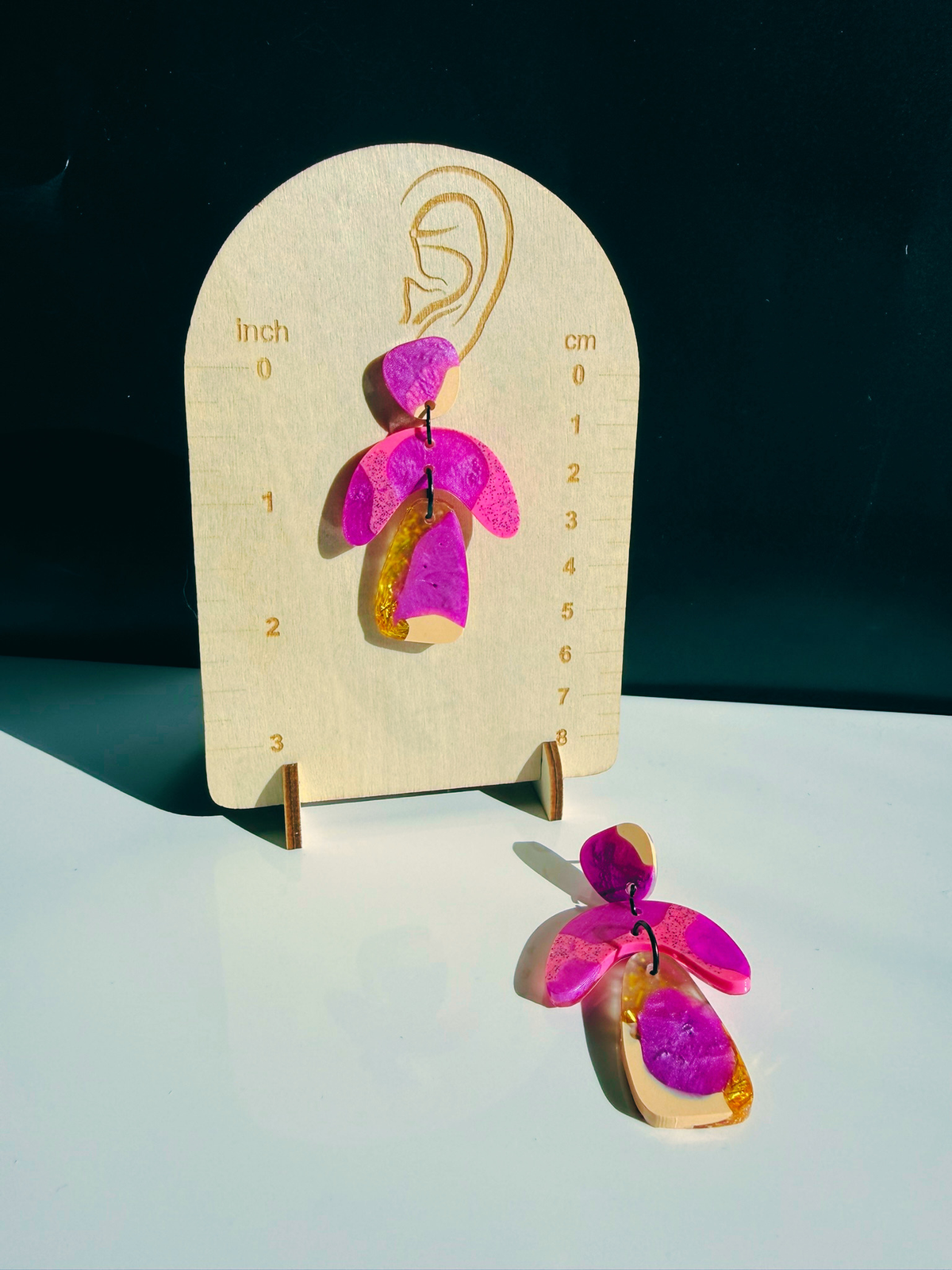 Plum Blush Organic Dangles