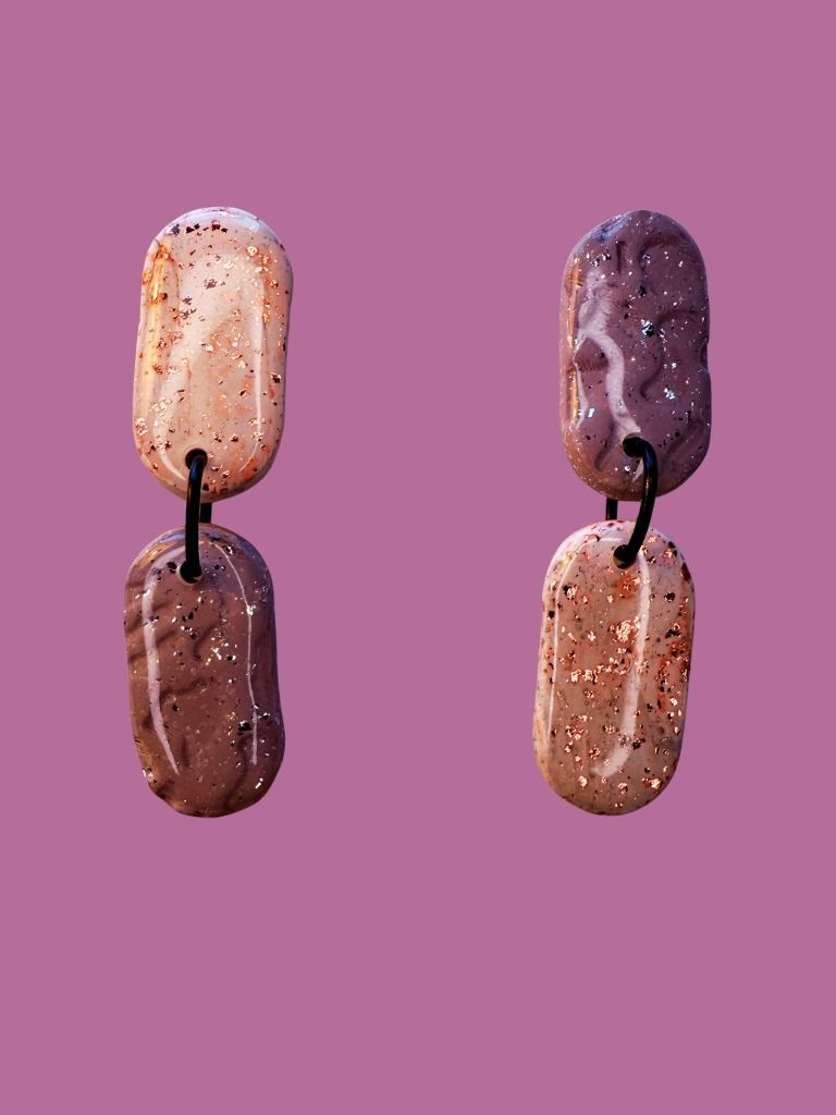 Blush & Granite Glow - Oval Drops