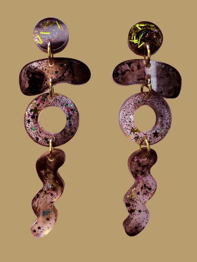 Gilded Eclipse Dangles