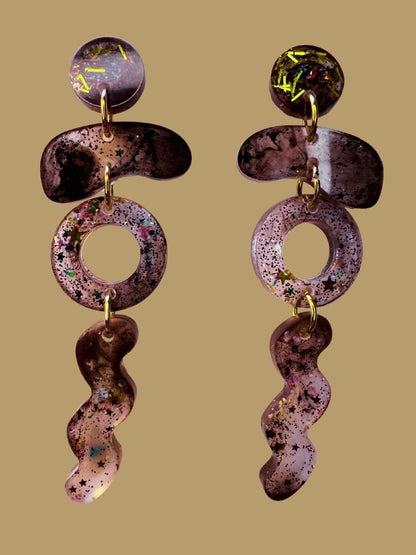 Gilded Eclipse Dangles