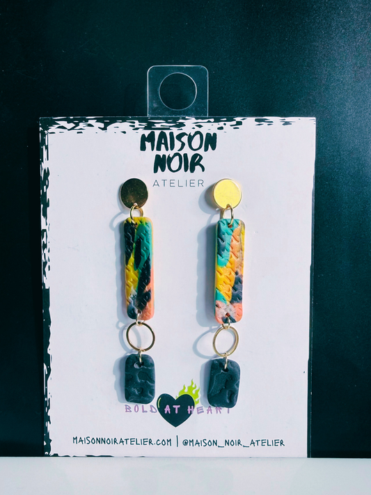Avant-Garde Houndstooth Dangles