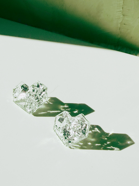 Heart of Silver Studs