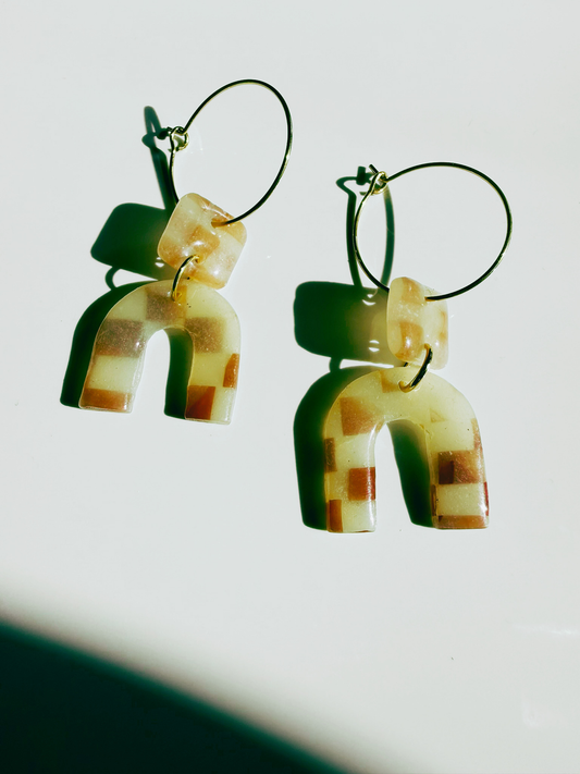 Tortoiseshell Checkmate Hoops