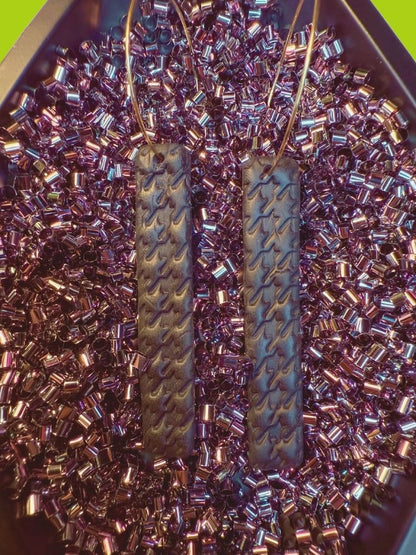 Houndstooth Edge Hoops