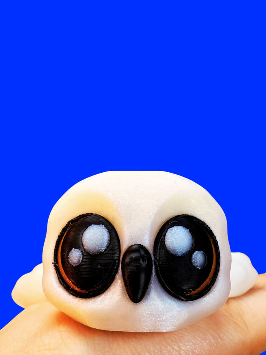 Snow Owl Companion No. 2: Celestial White - Full Moon Edition