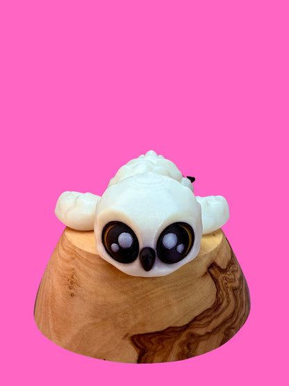 Snow Owl Companion No. 2: Celestial White - Full Moon Edition