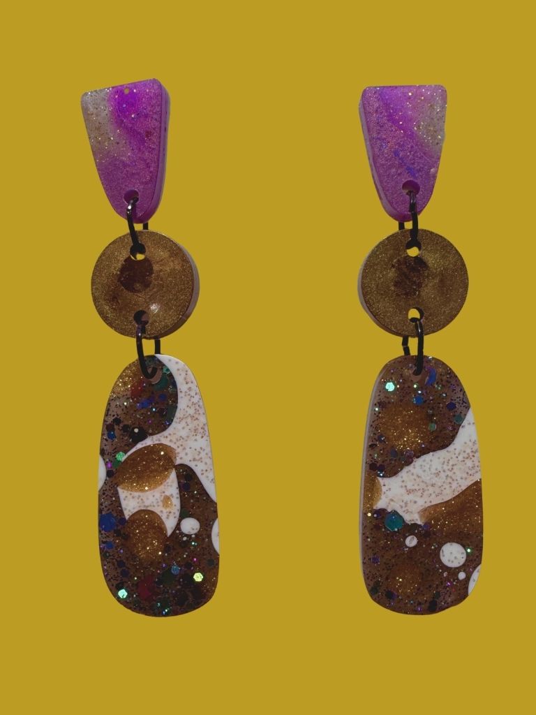 Gilded Mirage Dangles