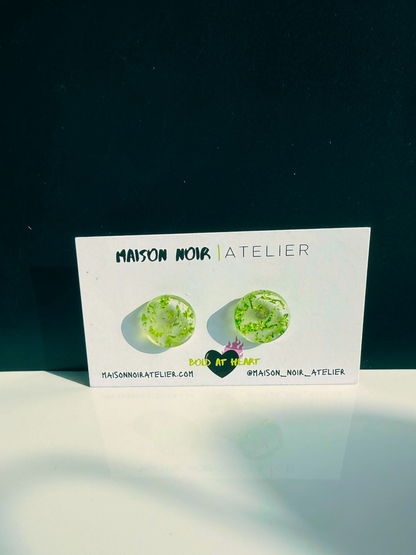 Emerald Frost Studs