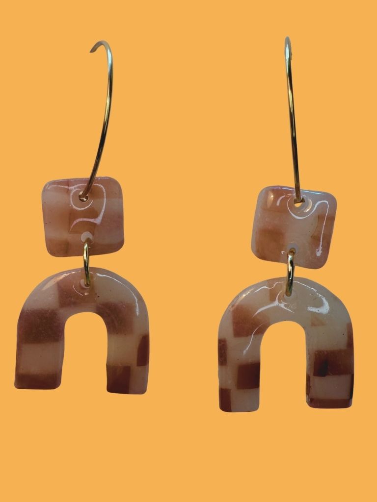 Tortoiseshell Checkmate Hoops