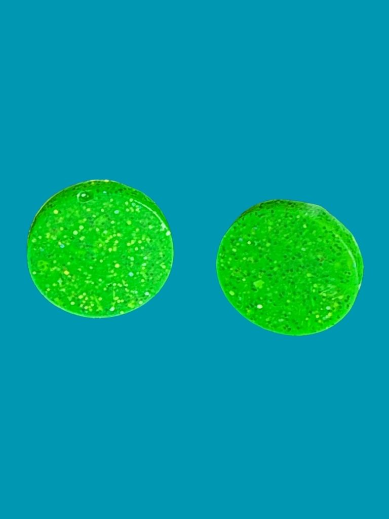Gilded Green Studs