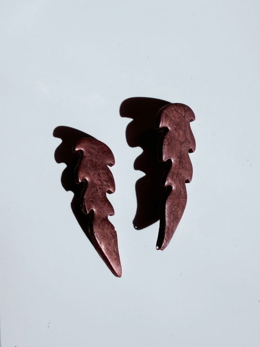 Bronze Botanical Studs