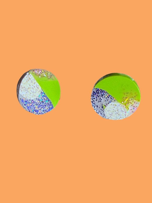 Marble & Citrus Studs