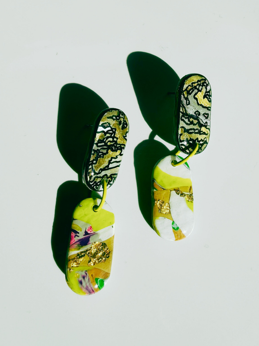 Fractured Gold Dangles