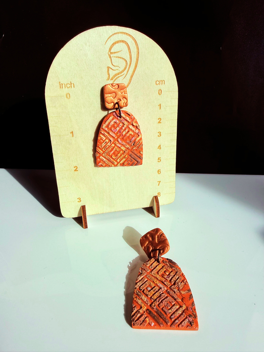 Abstract Artifact Copper Layered Drops