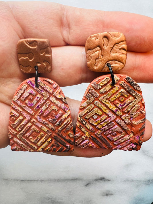 Abstract Artifact - Arch + Copper Layered Drops