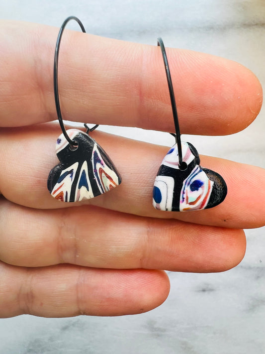 Galaxy Mirage - Heart Hoop Drops