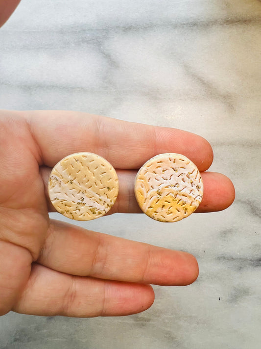 Golden Whisper - Confetti Studs I