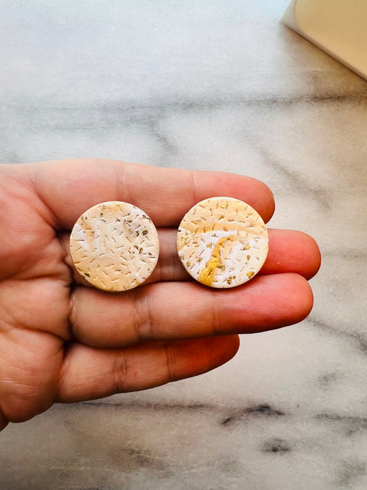 Golden Whisper - Confetti Studs II