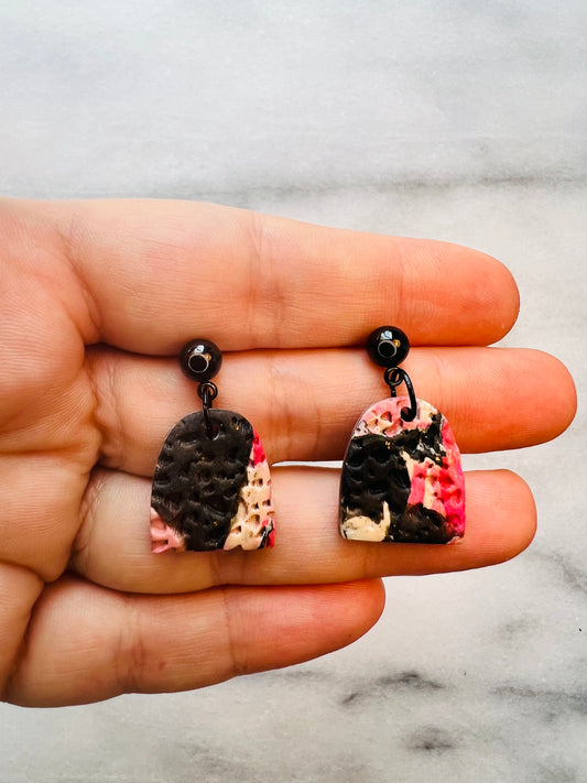 Raspberry Smoke - Textured Arch Drops
