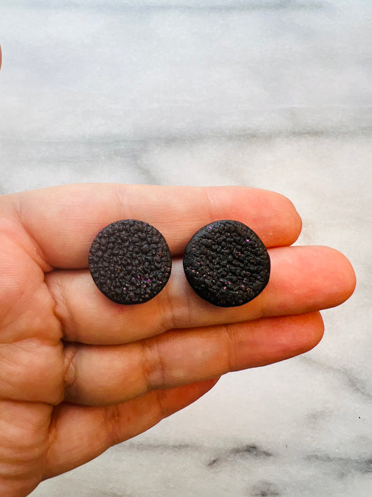 Hidden Heat - Noir Studs
