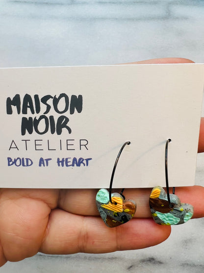 Molten Layer Tulip Hoops