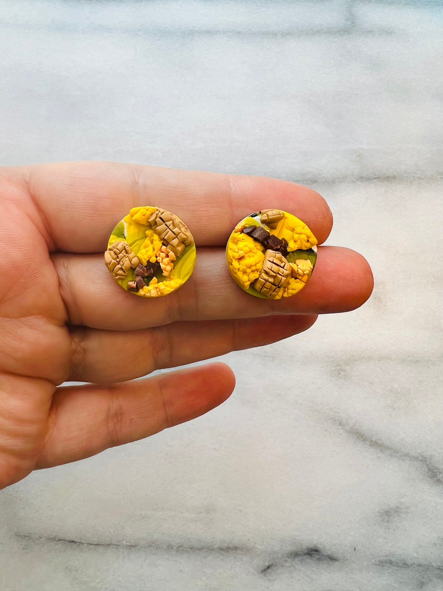 Petalform - Medium Marigold Studs