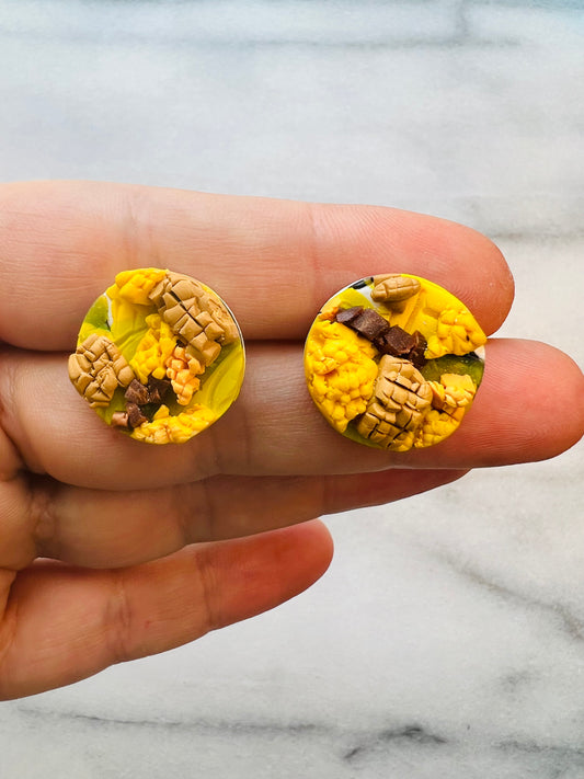 Petalform - Medium Marigold Studs