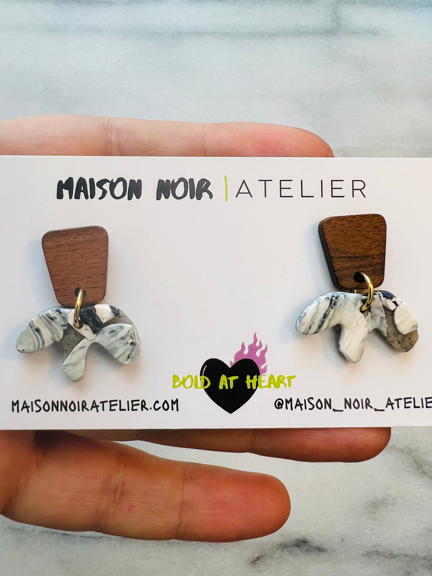 Granite Garden - Petite Stone Flower Dangles