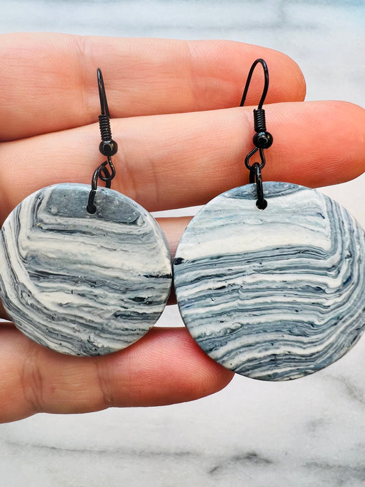 Ocean Stone - Large Marbled Discs
