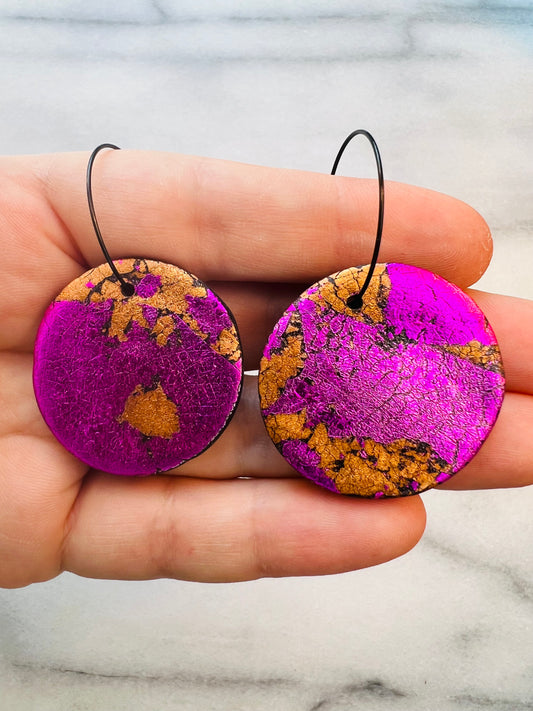 Fuchsia Flash - Glam Hoops