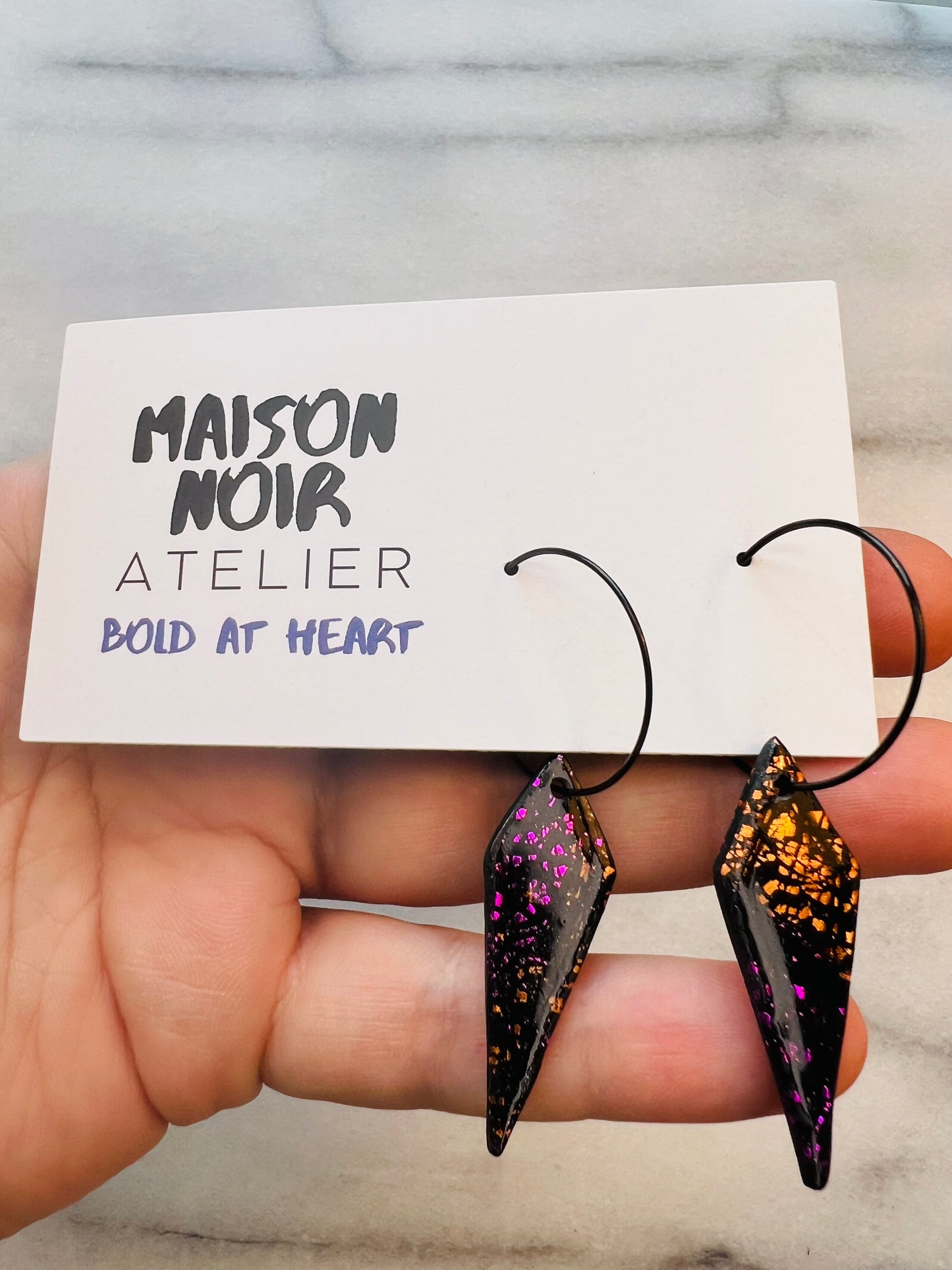 Mirror Voltage - Diamond Hoops