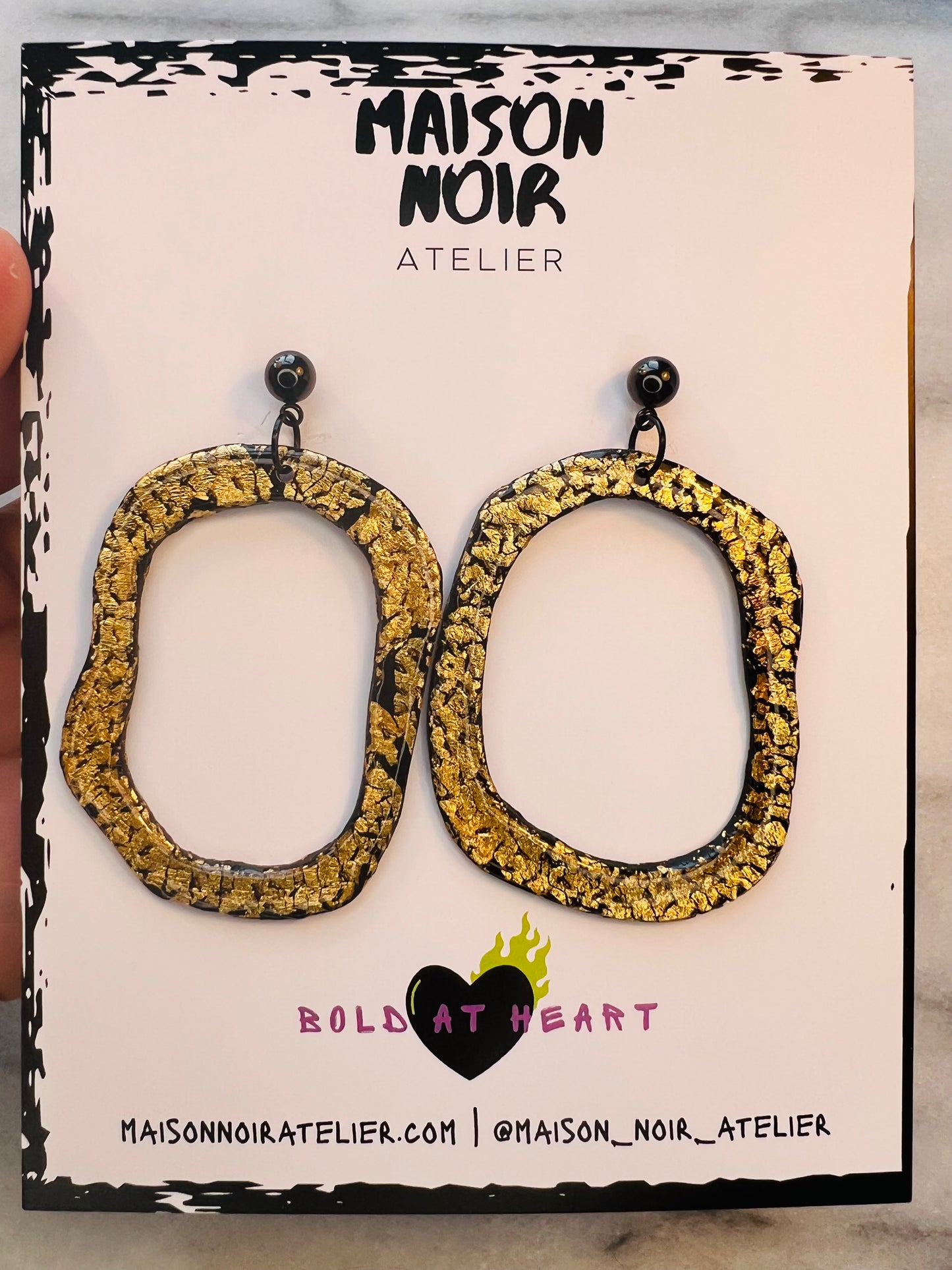 Liquid Gold - Drop Hoops