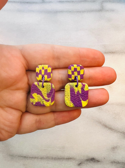Pixel Melt - Psychedelic Drop Studs