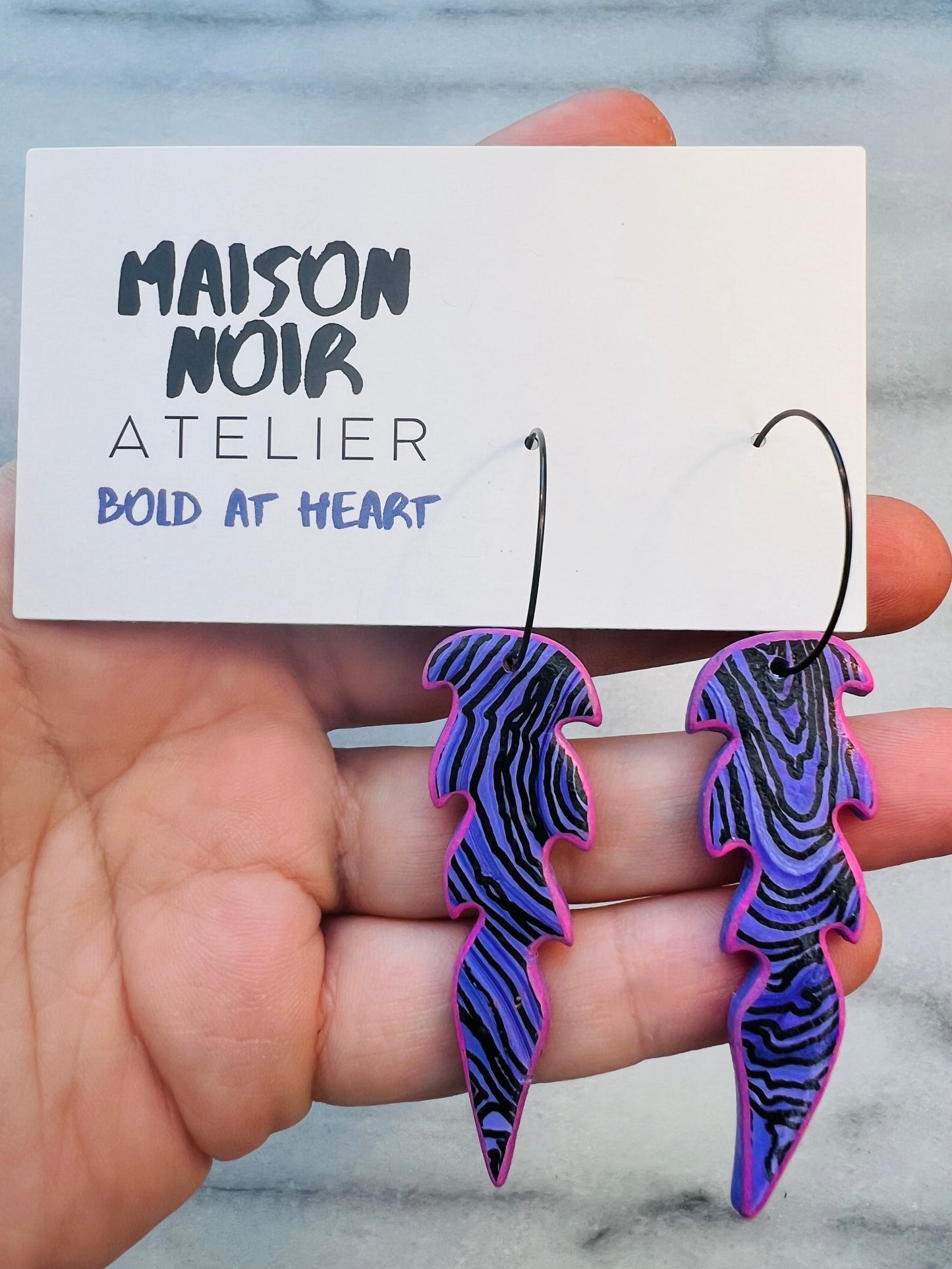 Drawn to Disrupt – Mauve Jungle Hoops