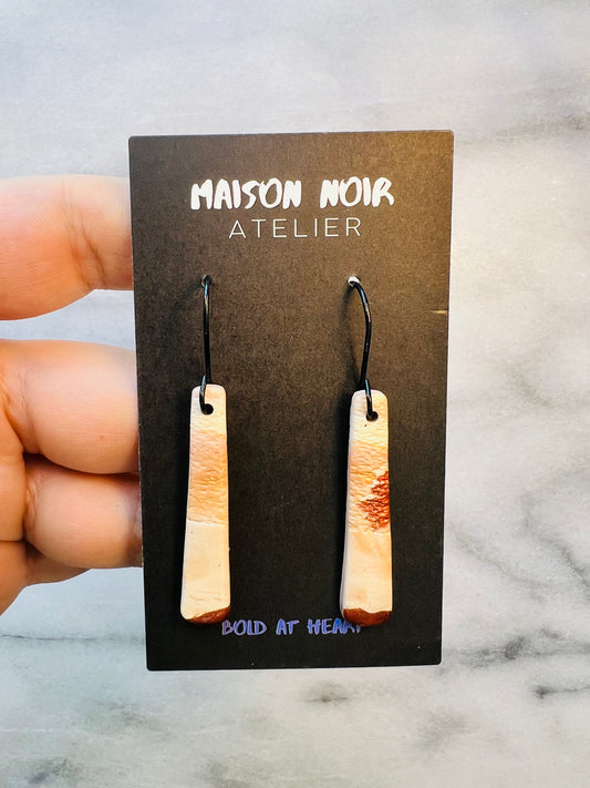 Cream & Copper Dangles