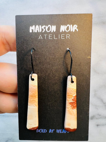 Cream & Copper Dangles