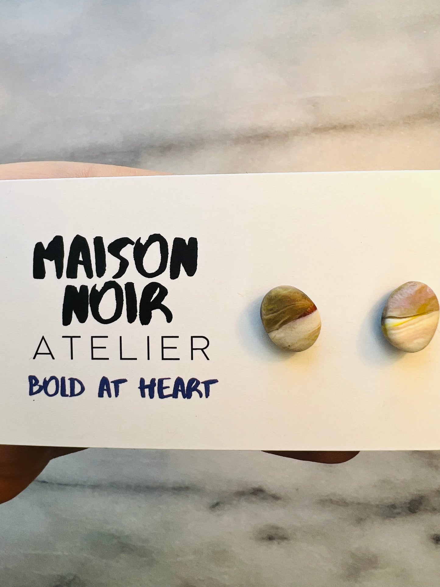 Marbled Earth Studs