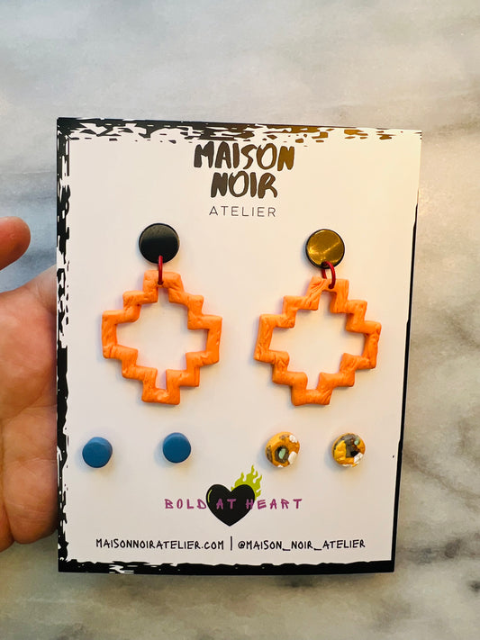 Vivid Triple Play - Hoop & Stud Pack