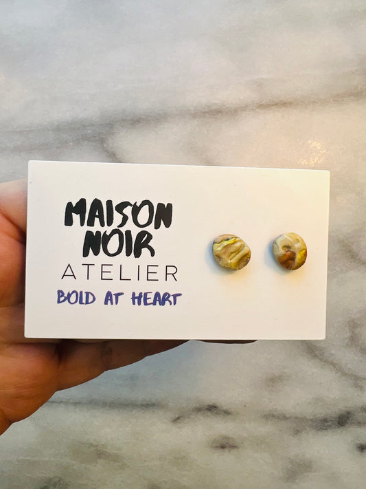 Earth Etched Studs