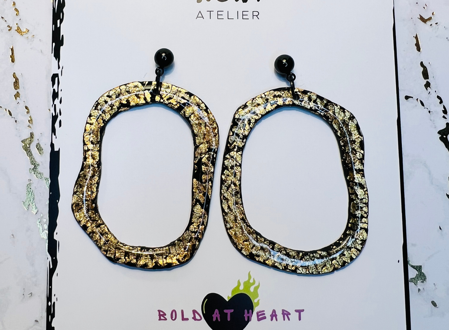 Liquid Gold - Drop Hoops