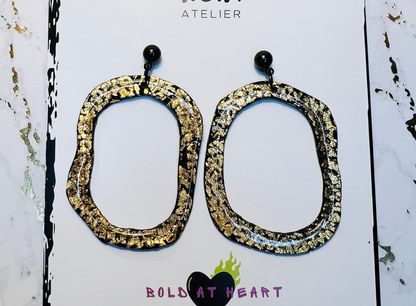 Liquid Gold - Drop Hoops
