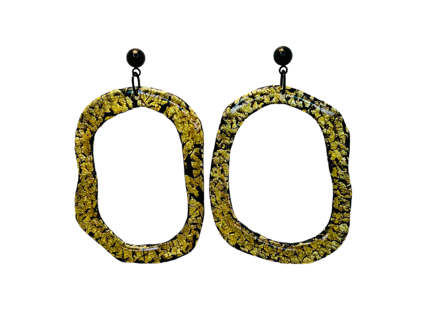 Liquid Gold - Drop Hoops