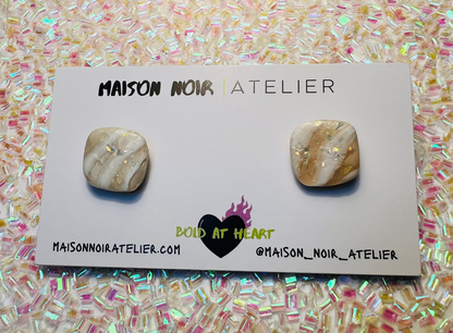 Opal Fire Shimmer Studs